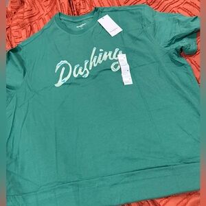 Goodfellow & Co Teal Graphic Tee Dashing